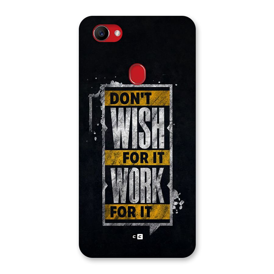 Wish Work Back Case for Oppo F7