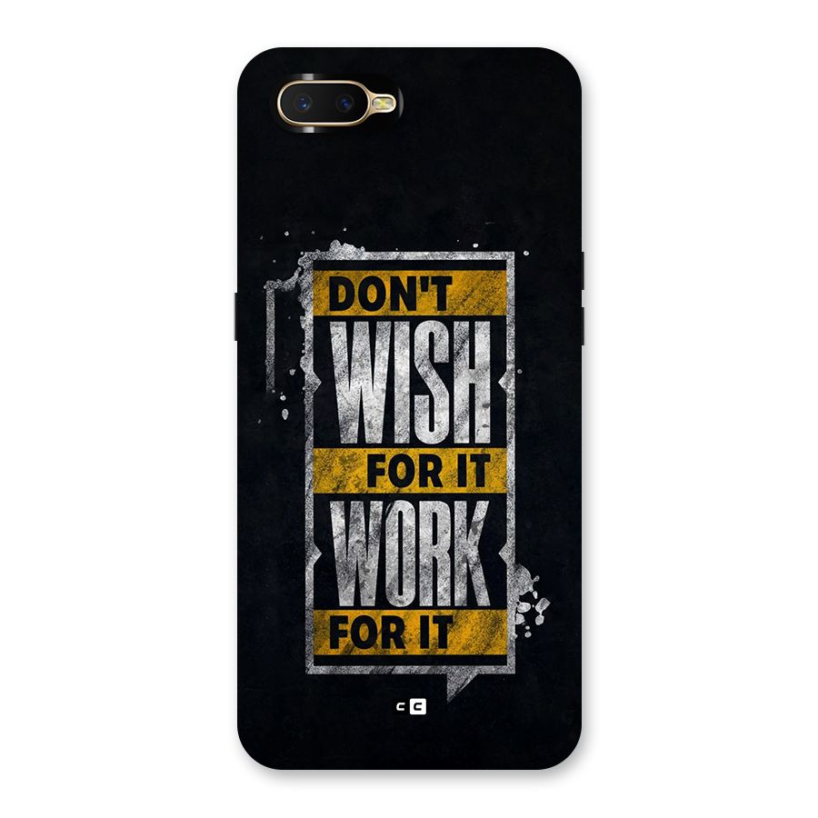 Wish Work Back Case for Oppo K1