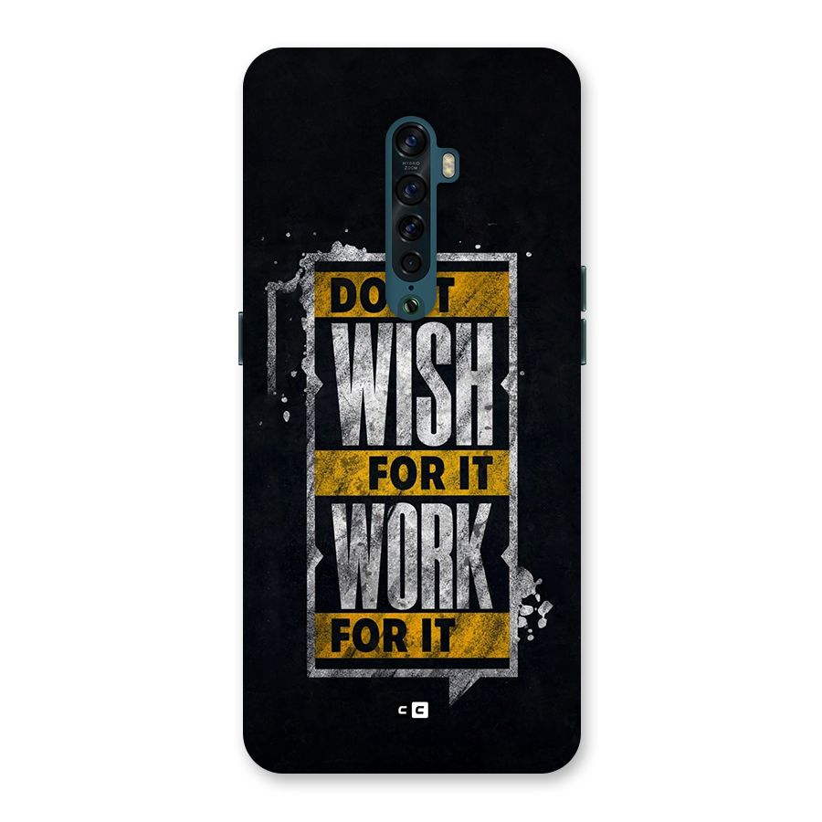 Wish Work Back Case for Oppo Reno2