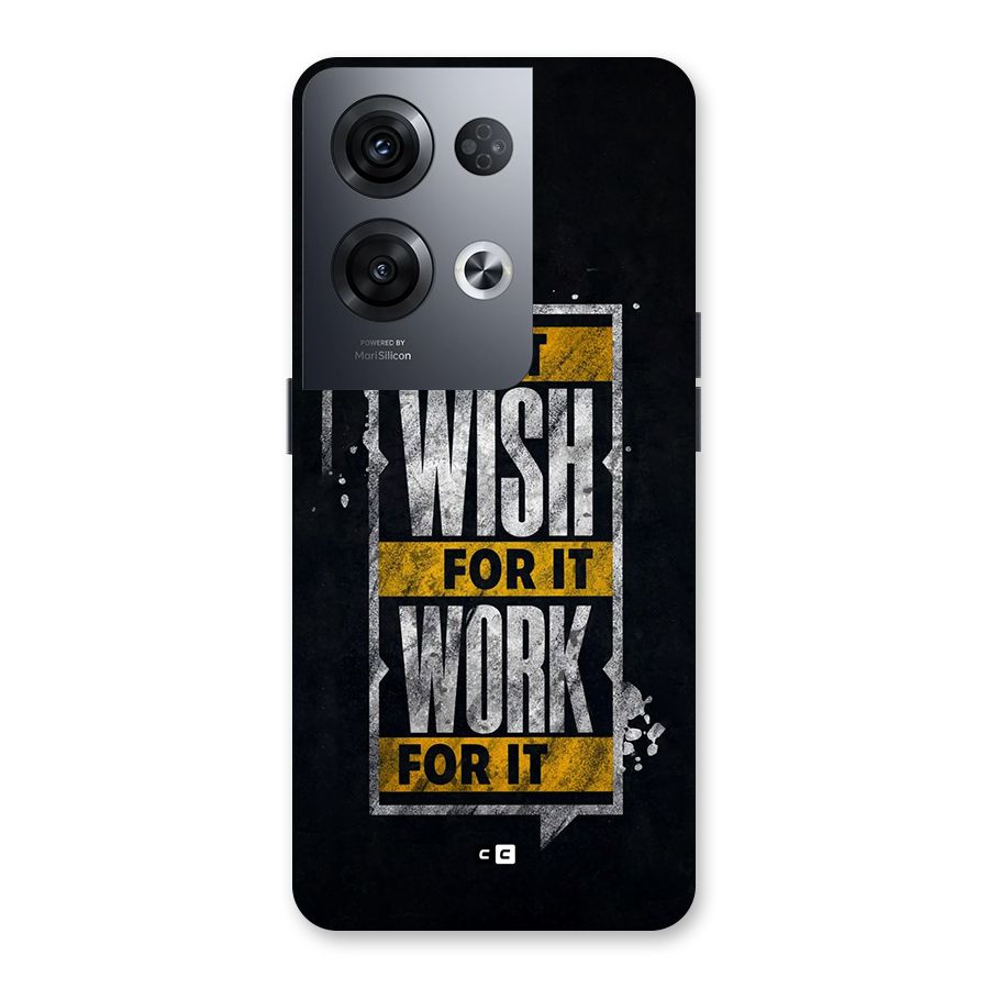 Wish Work Back Case for Oppo Reno8 Pro 5G