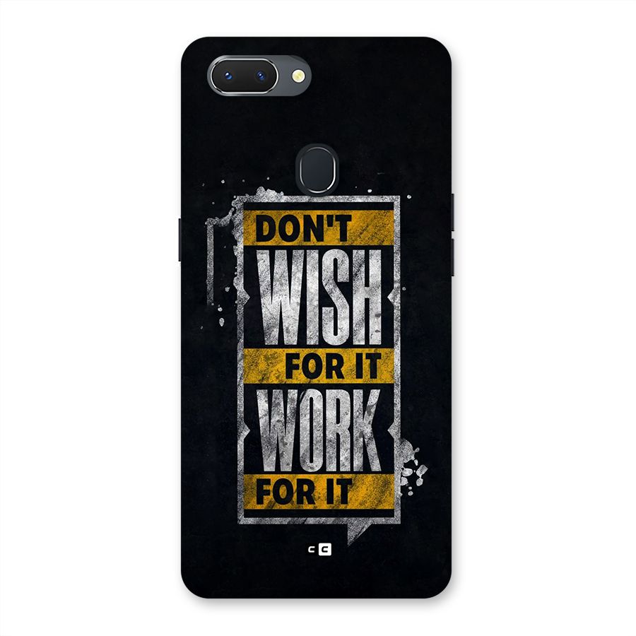 Wish Work Back Case for Realme 2