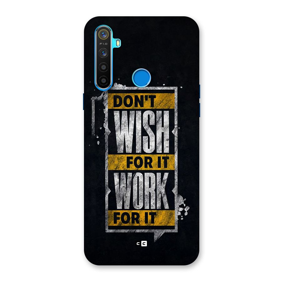 Wish Work Back Case for Realme 5