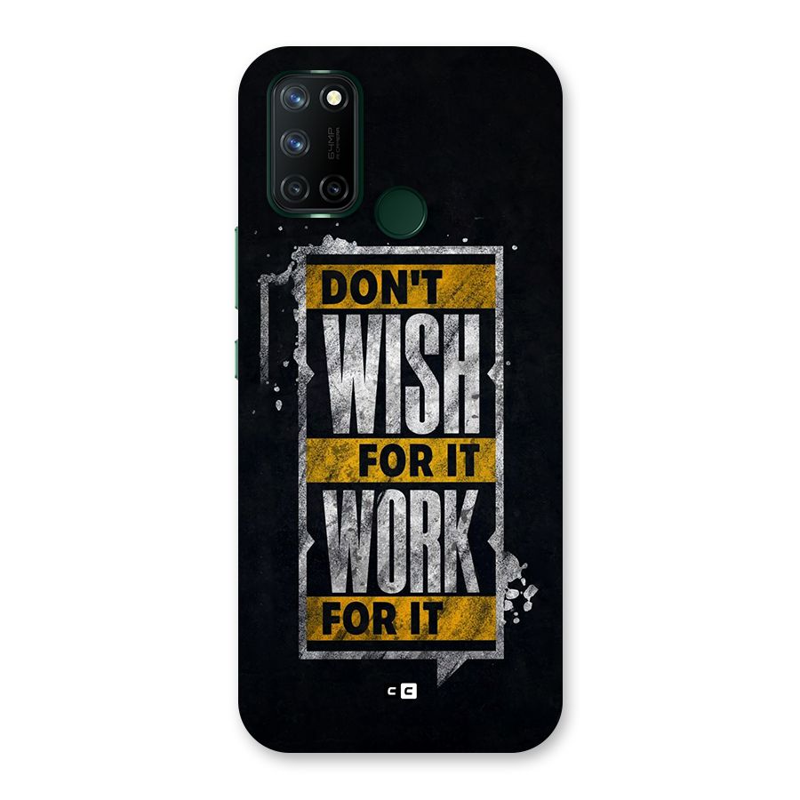 Wish Work Back Case for Realme 7i