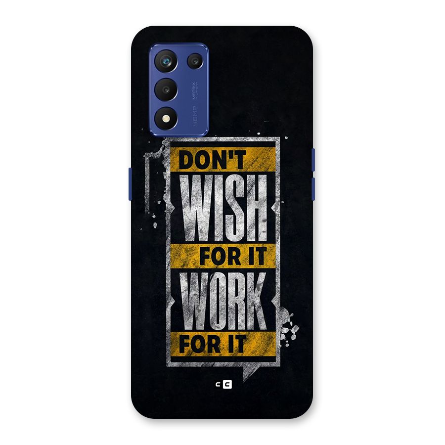 Wish Work Back Case for Realme 9 5G Speed