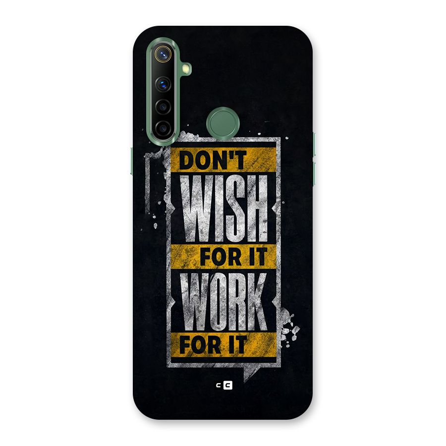 Wish Work Back Case for Realme Narzo 10