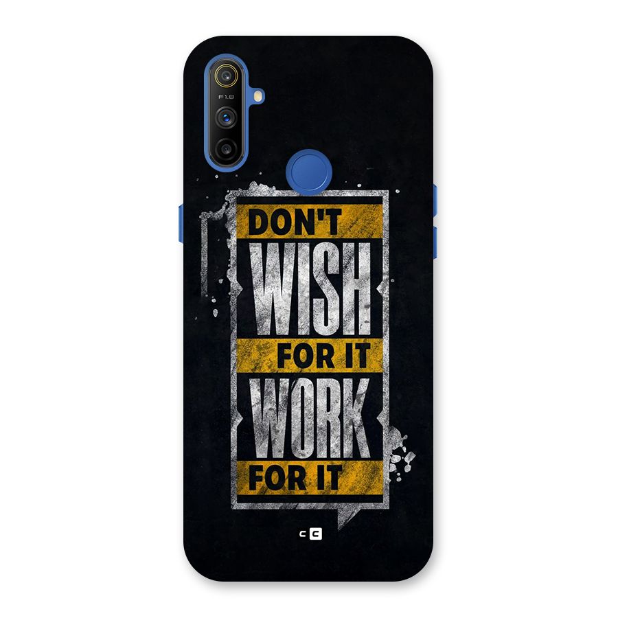 Wish Work Back Case for Realme Narzo 10A
