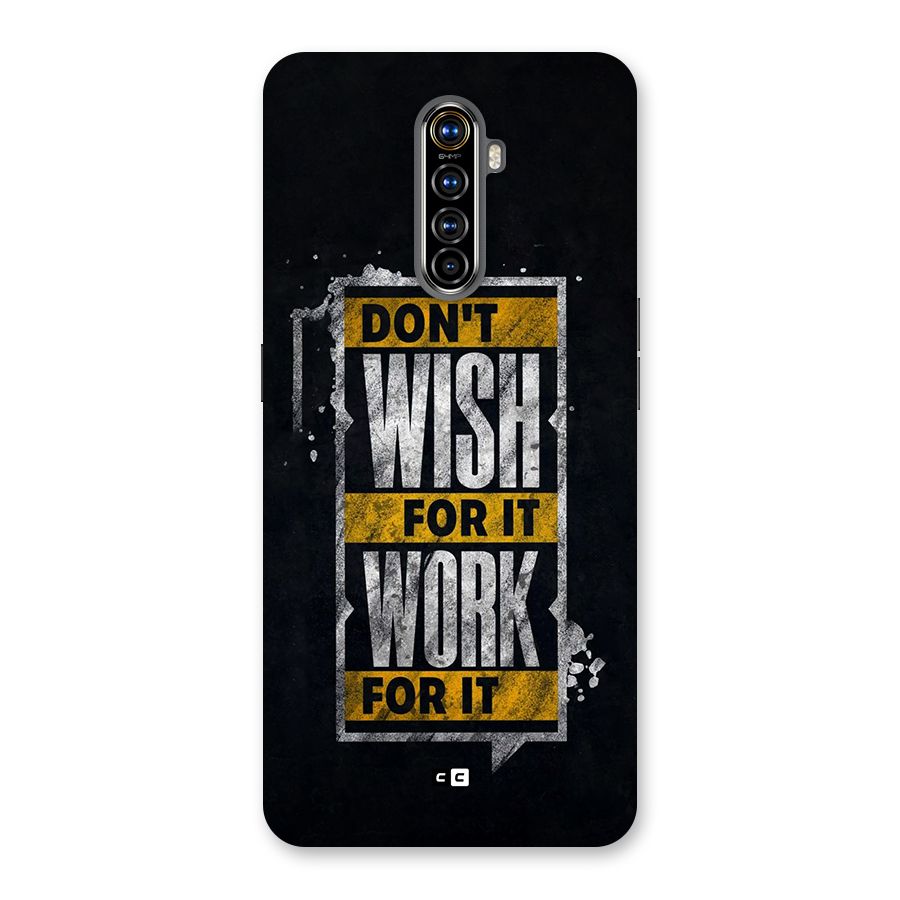 Wish Work Back Case for Realme X2 Pro