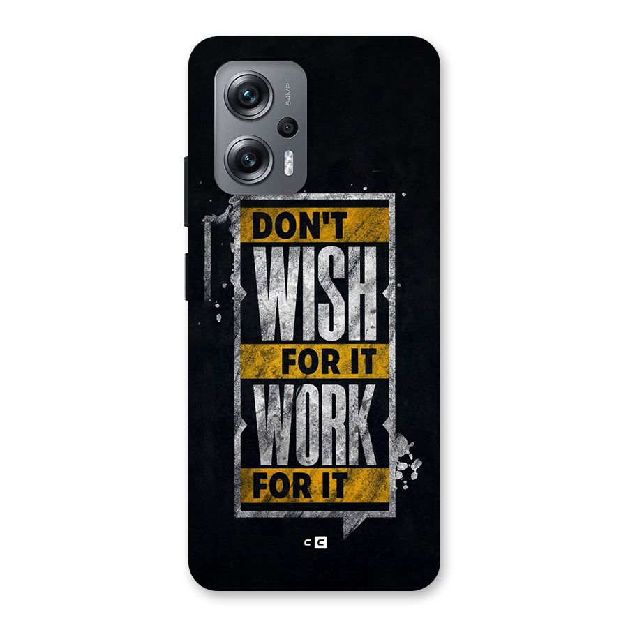 Wish Work Back Case for Redmi K50i