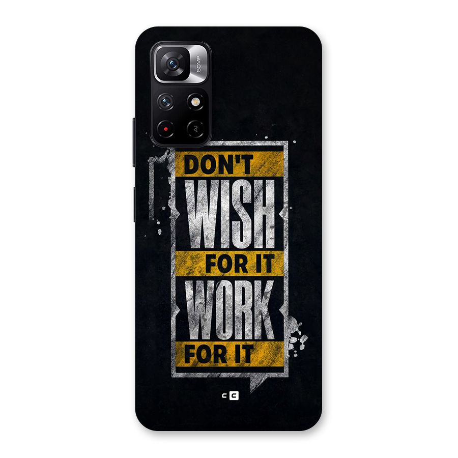 Wish Work Back Case for Redmi Note 11T 5G