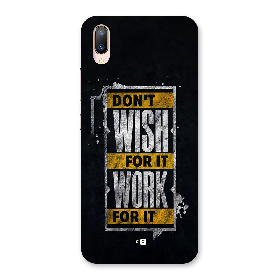 Wish Work Back Case for Vivo V11 Pro