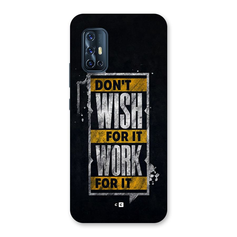 Wish Work Back Case for Vivo V17