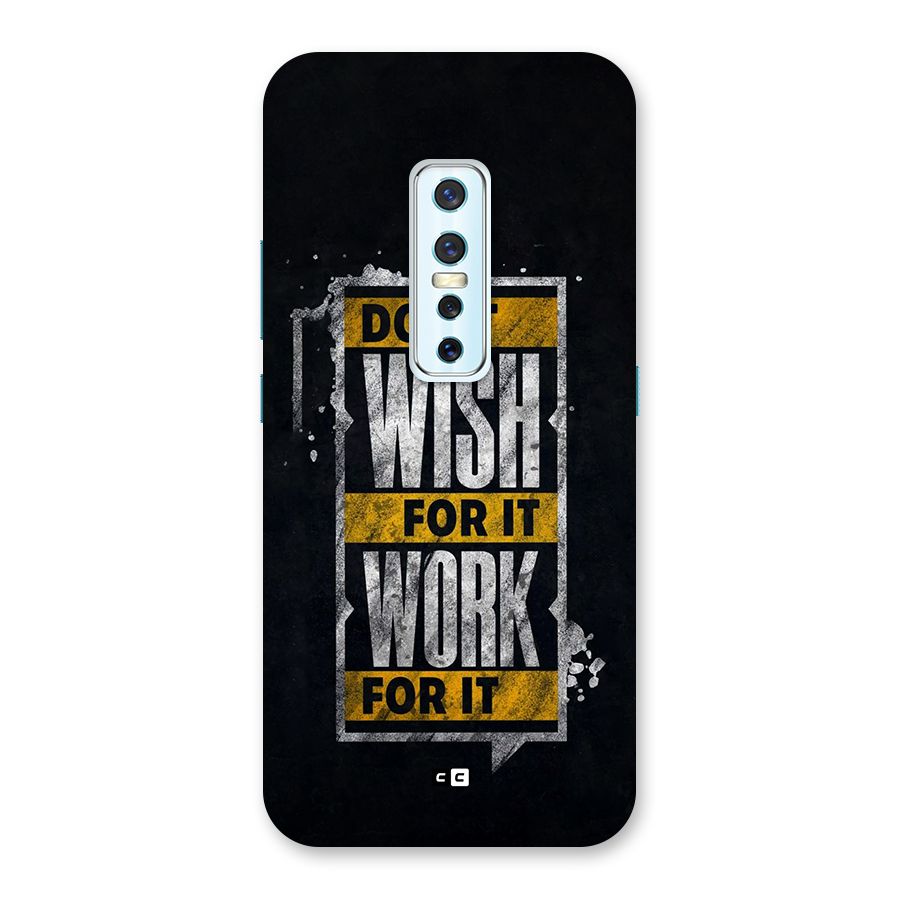 Wish Work Back Case for Vivo V17 Pro