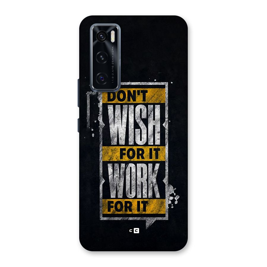 Wish Work Back Case for Vivo V20 SE