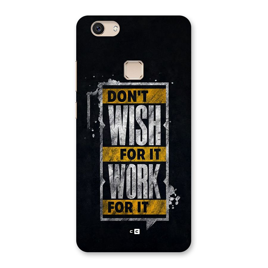 Wish Work Back Case for Vivo V7