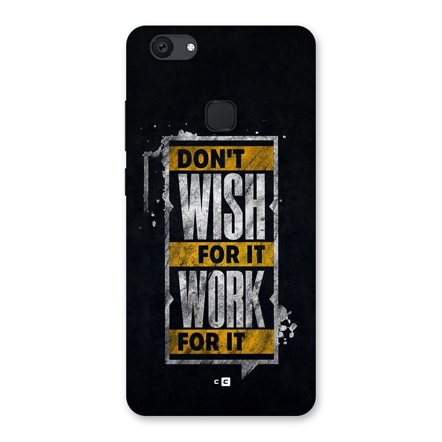 Wish Work Back Case for Vivo V7 Plus