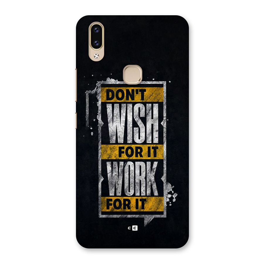 Wish Work Back Case for Vivo V9 Youth