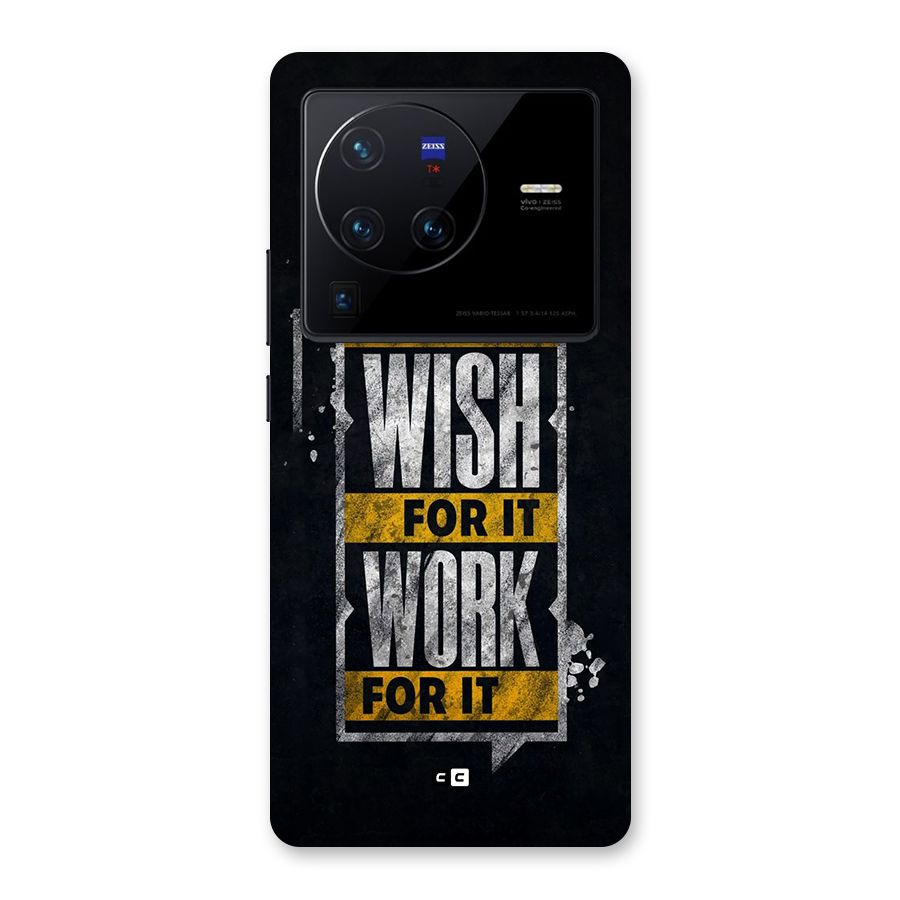 Wish Work Back Case for Vivo X80 Pro