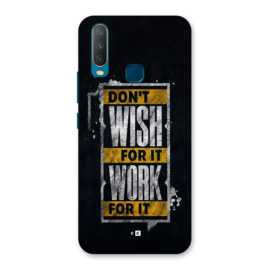 Wish Work Back Case for Vivo Y11