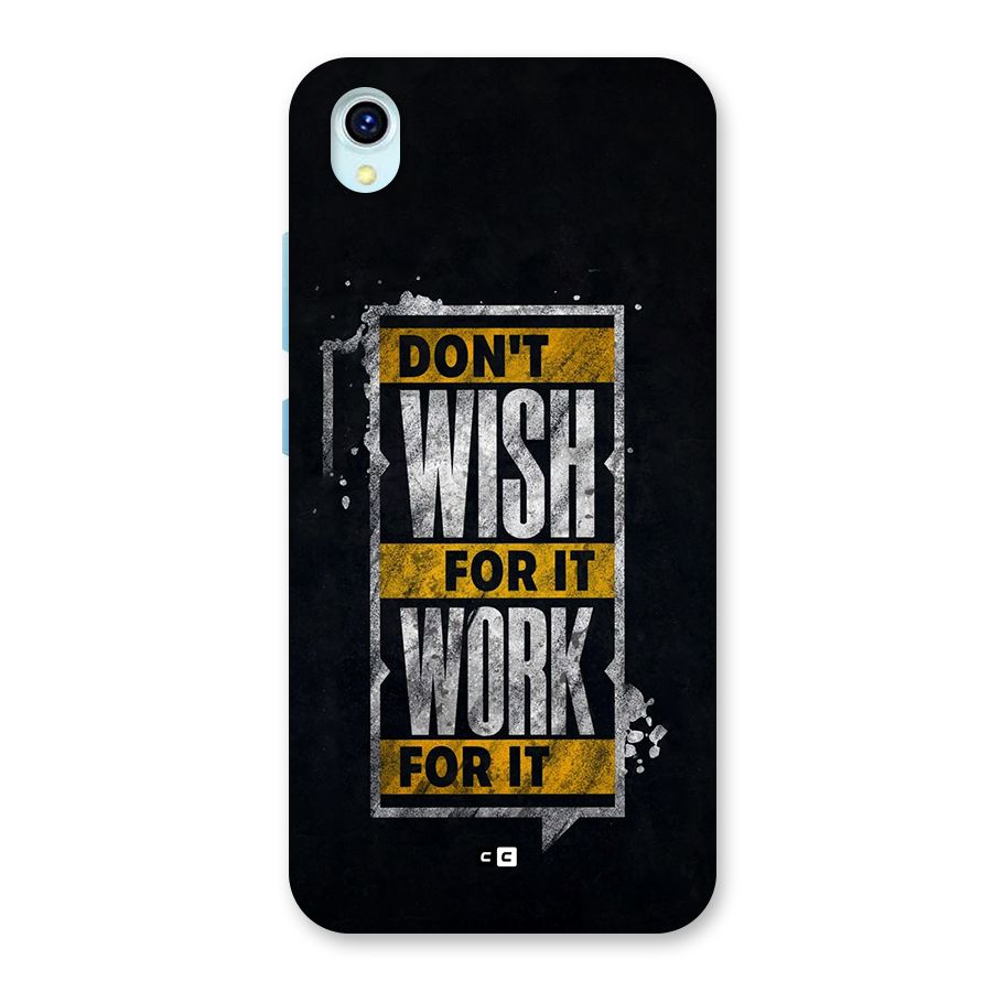 Wish Work Back Case for Vivo Y1s
