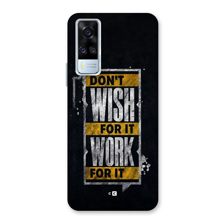 Wish Work Back Case for Vivo Y31
