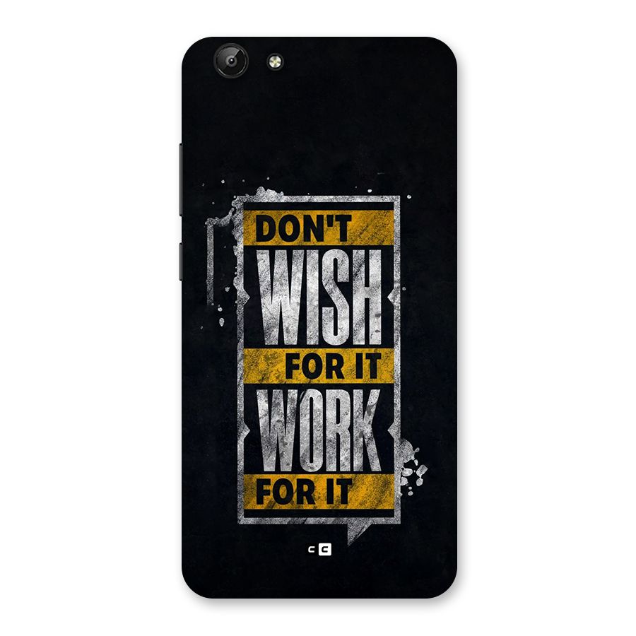 Wish Work Back Case for Vivo Y69