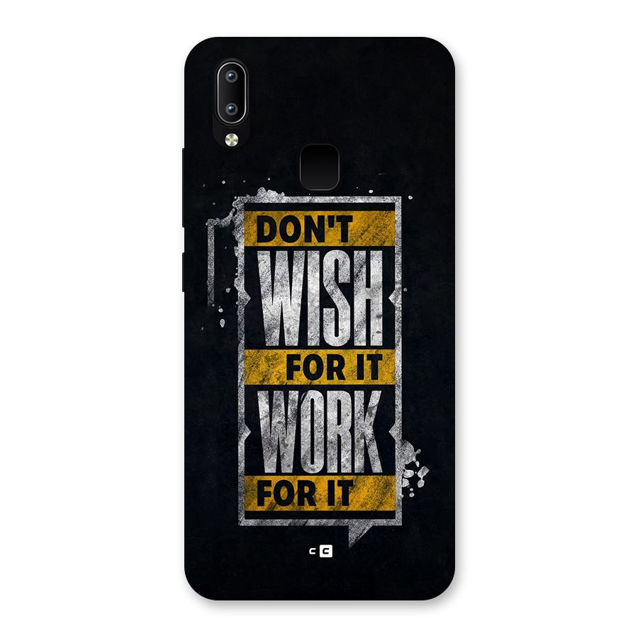Wish Work Back Case for Vivo Y93