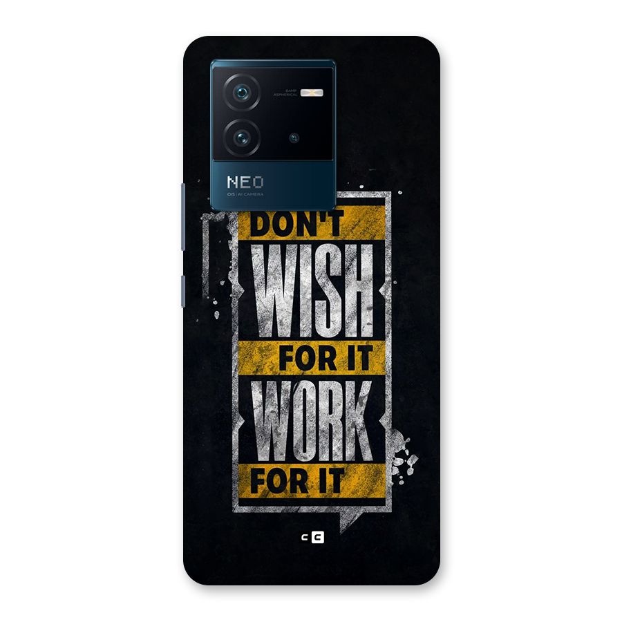 Wish Work Back Case for Vivo iQOO Neo 6 5G