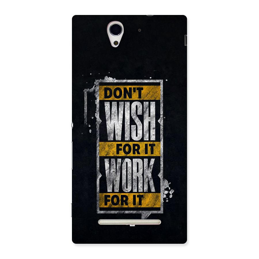 Wish Work Back Case for Xperia C3