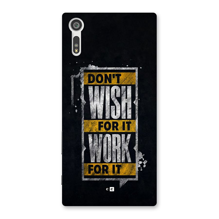 Wish Work Back Case for Xperia XZ