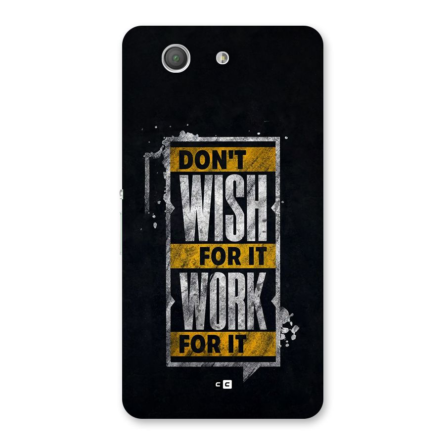 Wish Work Back Case for Xperia Z3 Compact