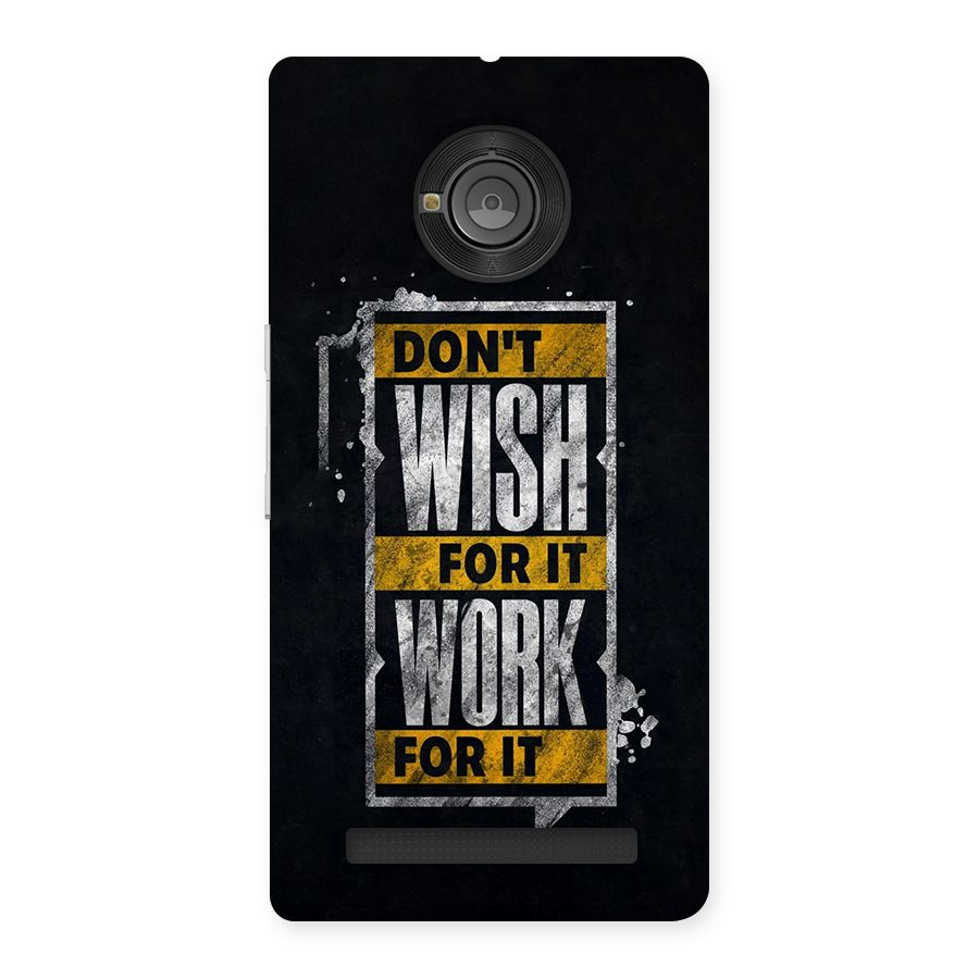 Wish Work Back Case for Yunique