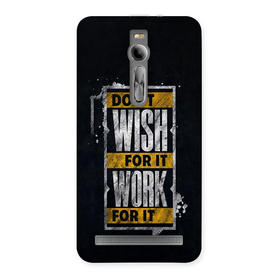 Wish Work Back Case for Zenfone 2