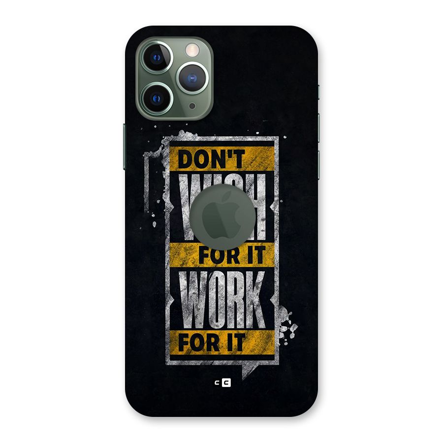 Wish Work Back Case for iPhone 11 Pro Logo Cut