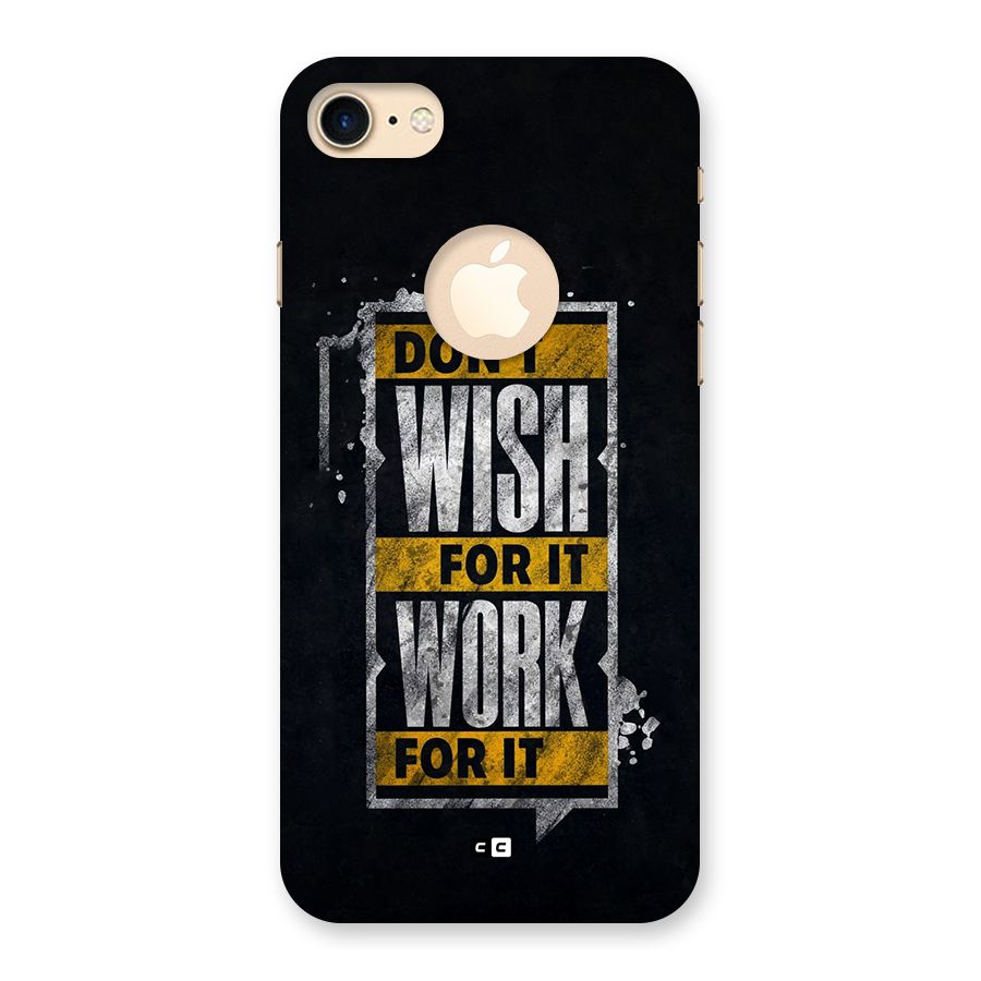 Wish Work Back Case for iPhone 7 Logo Cut