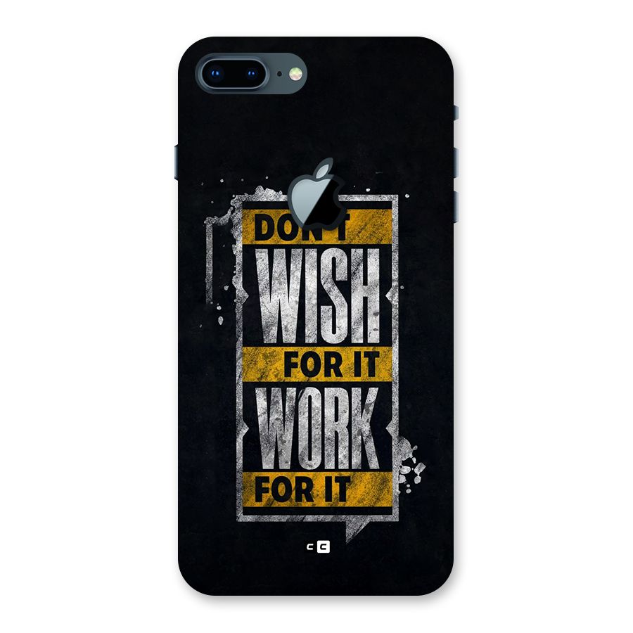 Wish Work Back Case for iPhone 7 Plus Apple Cut