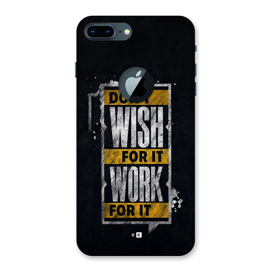 Wish Work Back Case for iPhone 7 Plus Logo Cut