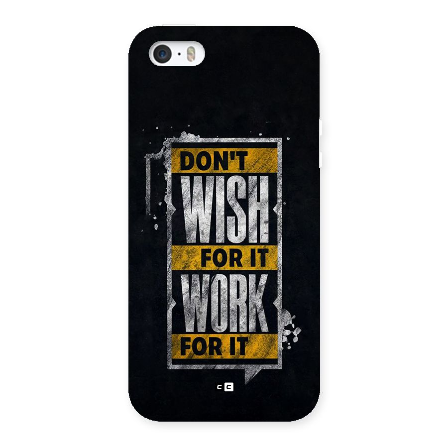 Wish Work Back Case for iPhone SE 2016