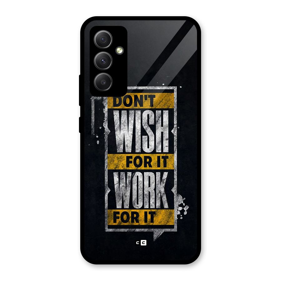 Wish Work Glass Back Case for Galaxy A34