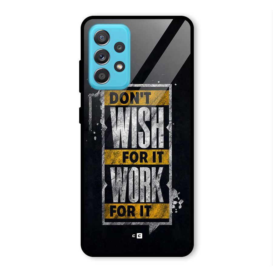 Wish Work Glass Back Case for Galaxy A52