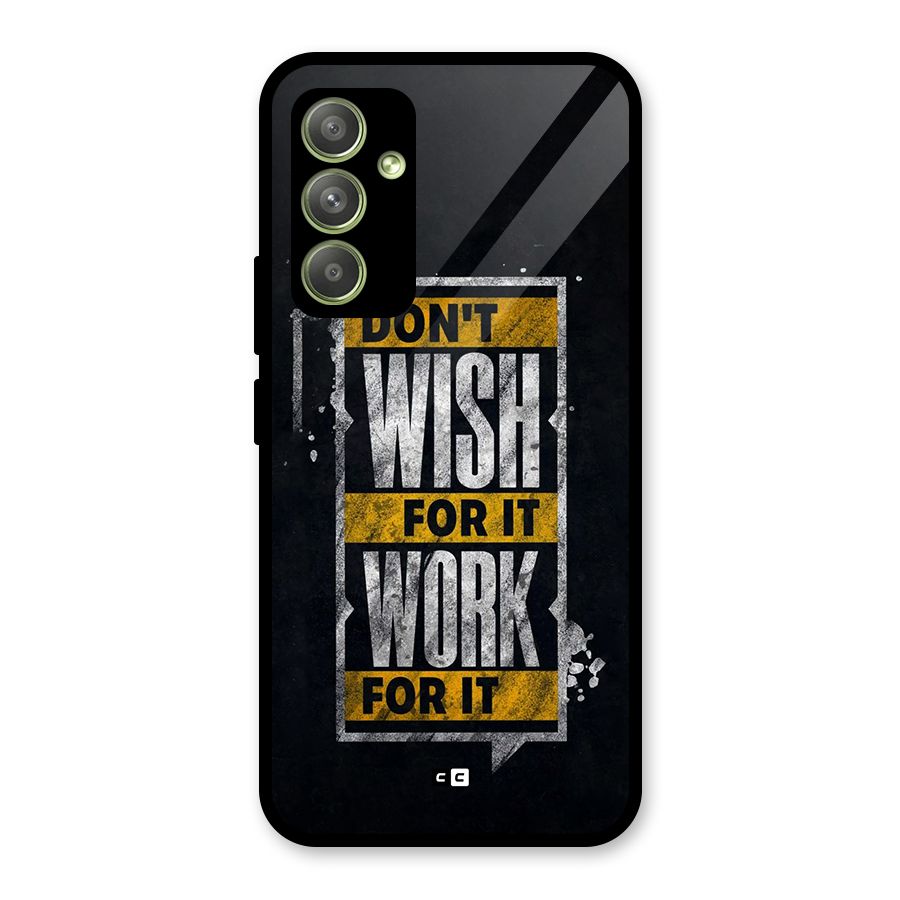 Wish Work Glass Back Case for Galaxy A54