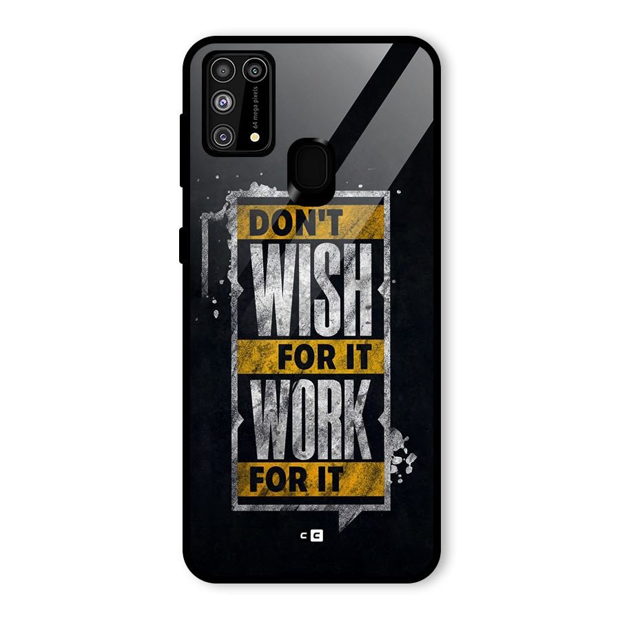 Wish Work Glass Back Case for Galaxy F41