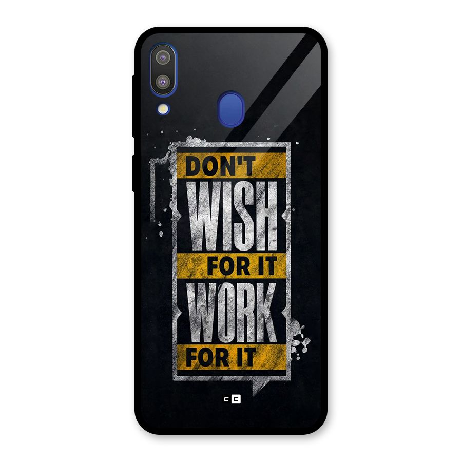 Wish Work Glass Back Case for Galaxy M20
