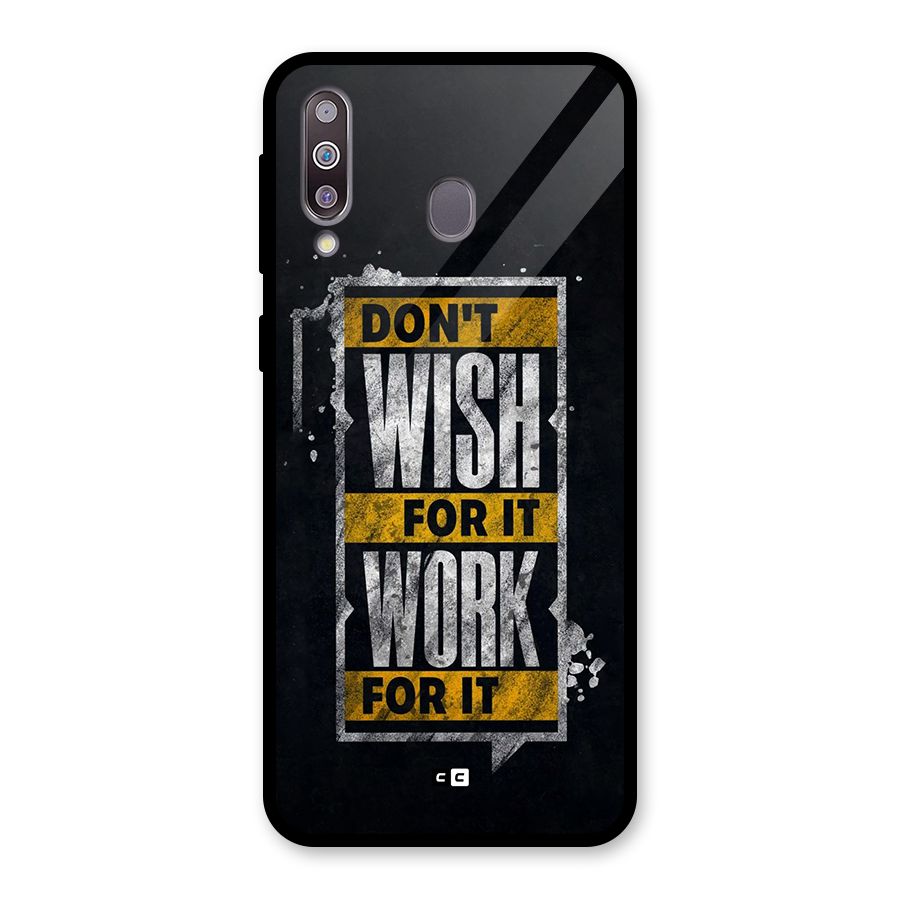 Wish Work Glass Back Case for Galaxy M30