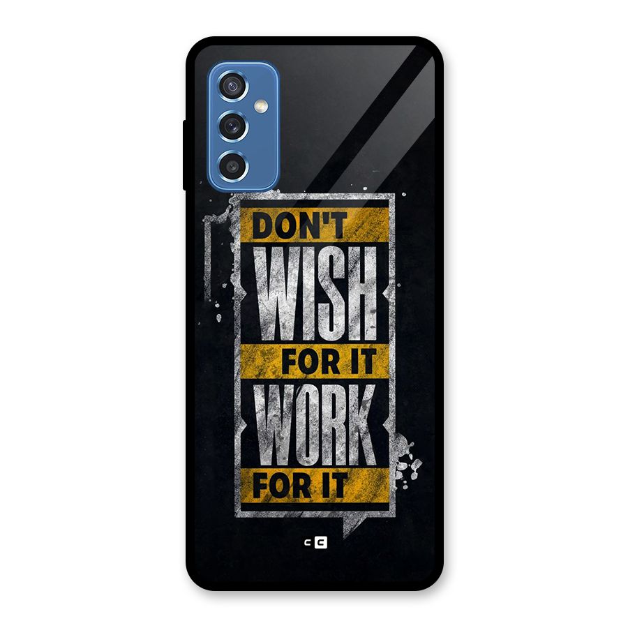 Wish Work Glass Back Case for Galaxy M52 5G