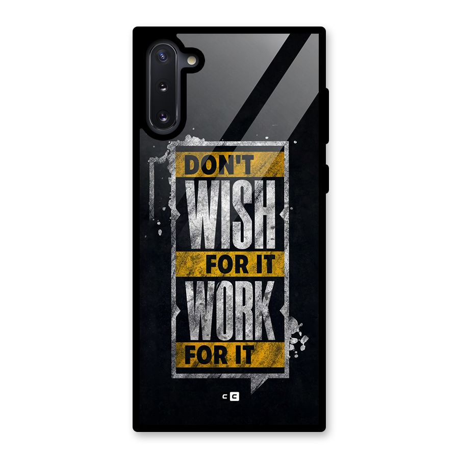 Wish Work Glass Back Case for Galaxy Note 10