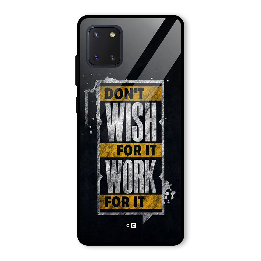 Wish Work Glass Back Case for Galaxy Note 10 Lite