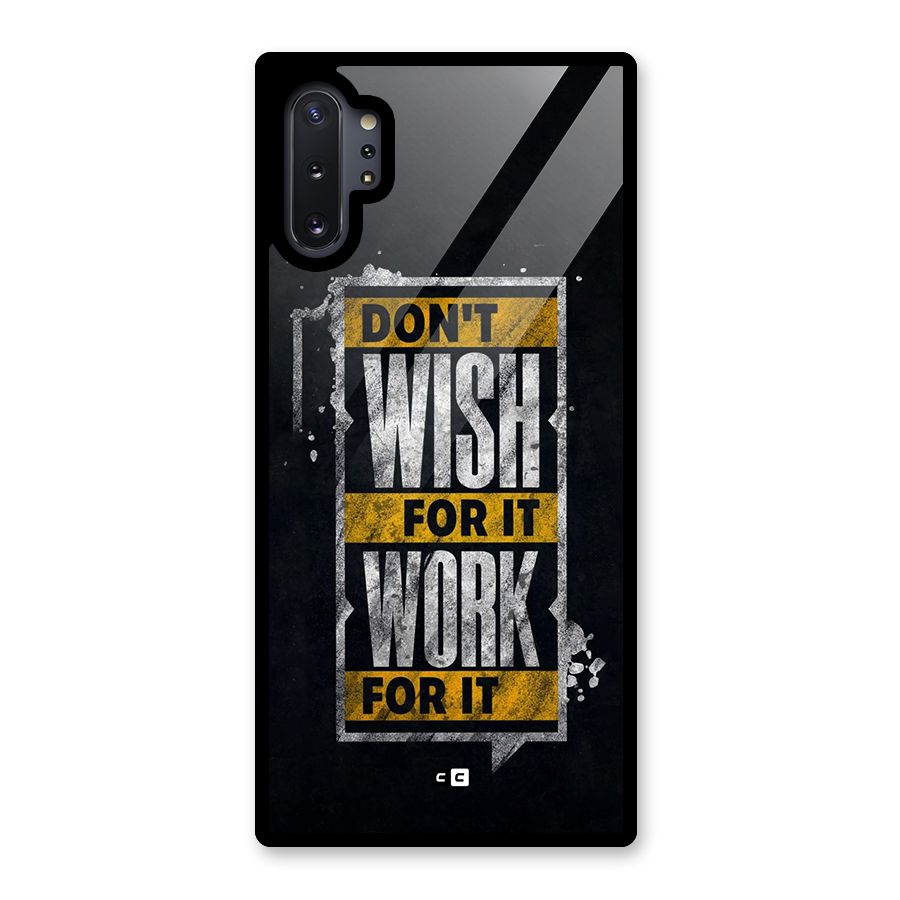 Wish Work Glass Back Case for Galaxy Note 10 Plus