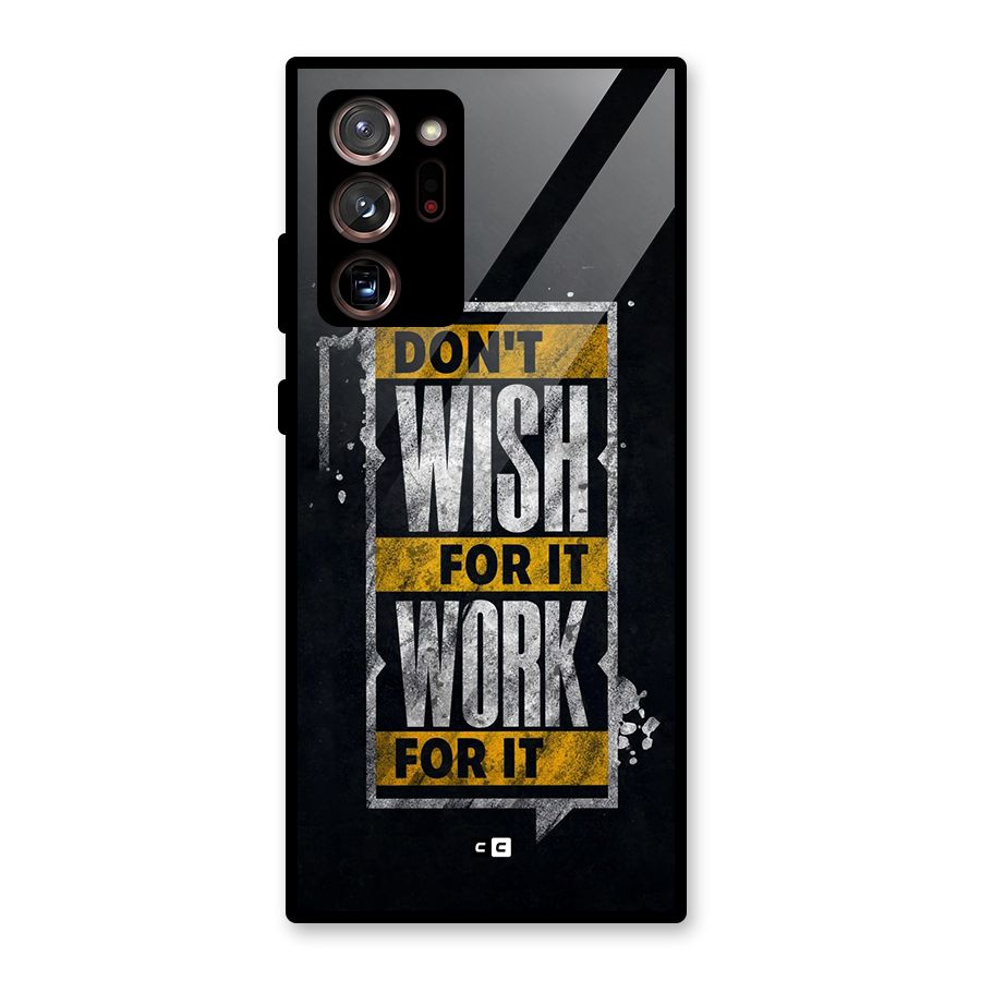 Wish Work Glass Back Case for Galaxy Note 20 Ultra
