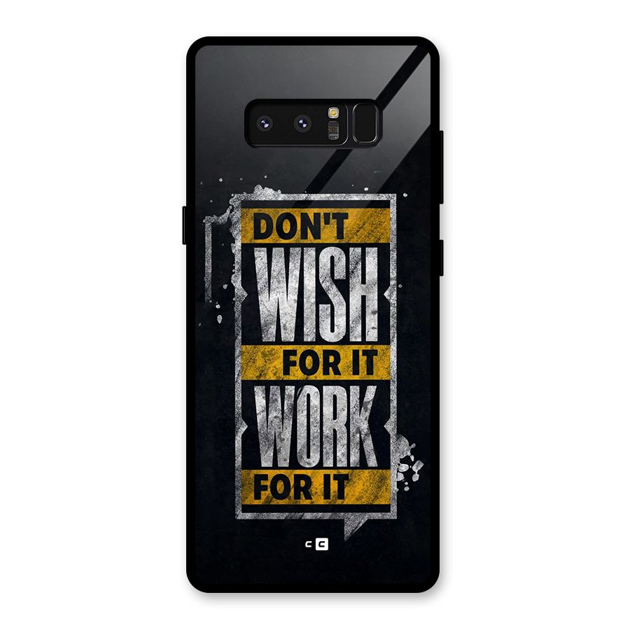 Wish Work Glass Back Case for Galaxy Note 8