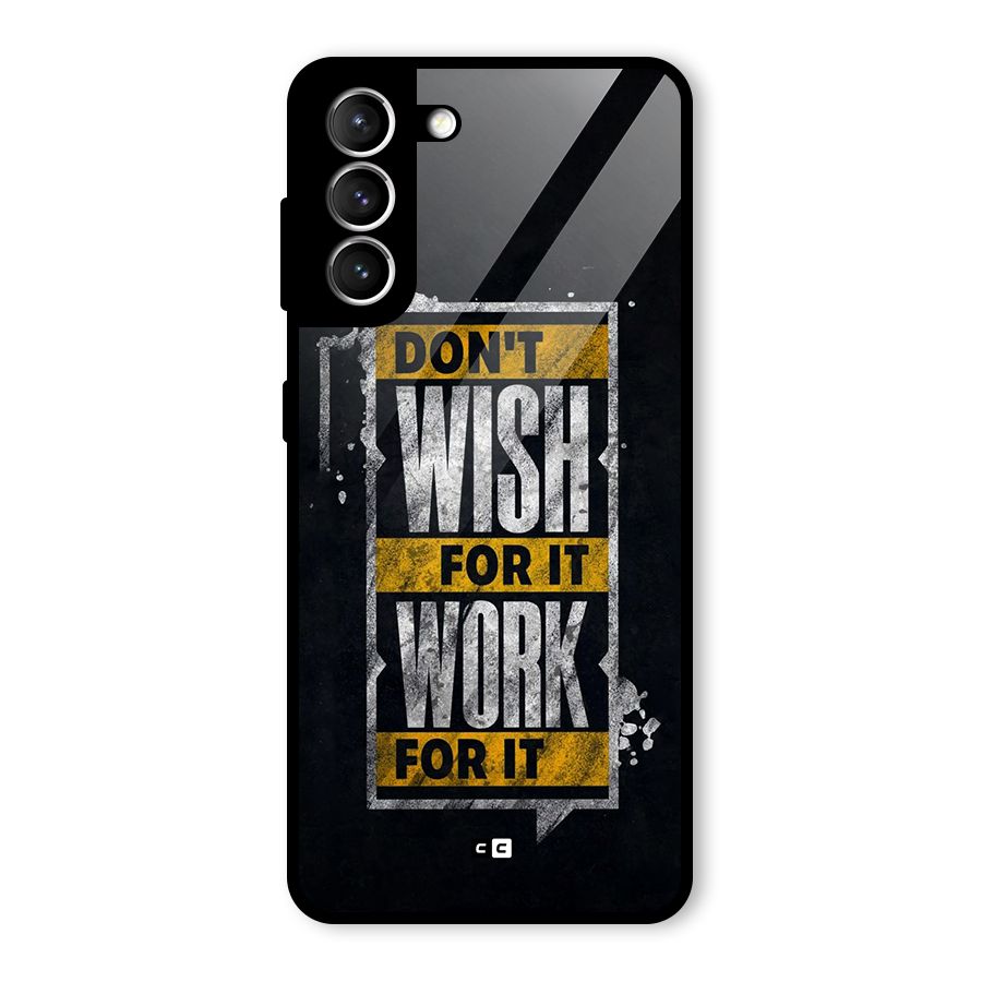 Wish Work Glass Back Case for Galaxy S21 5G
